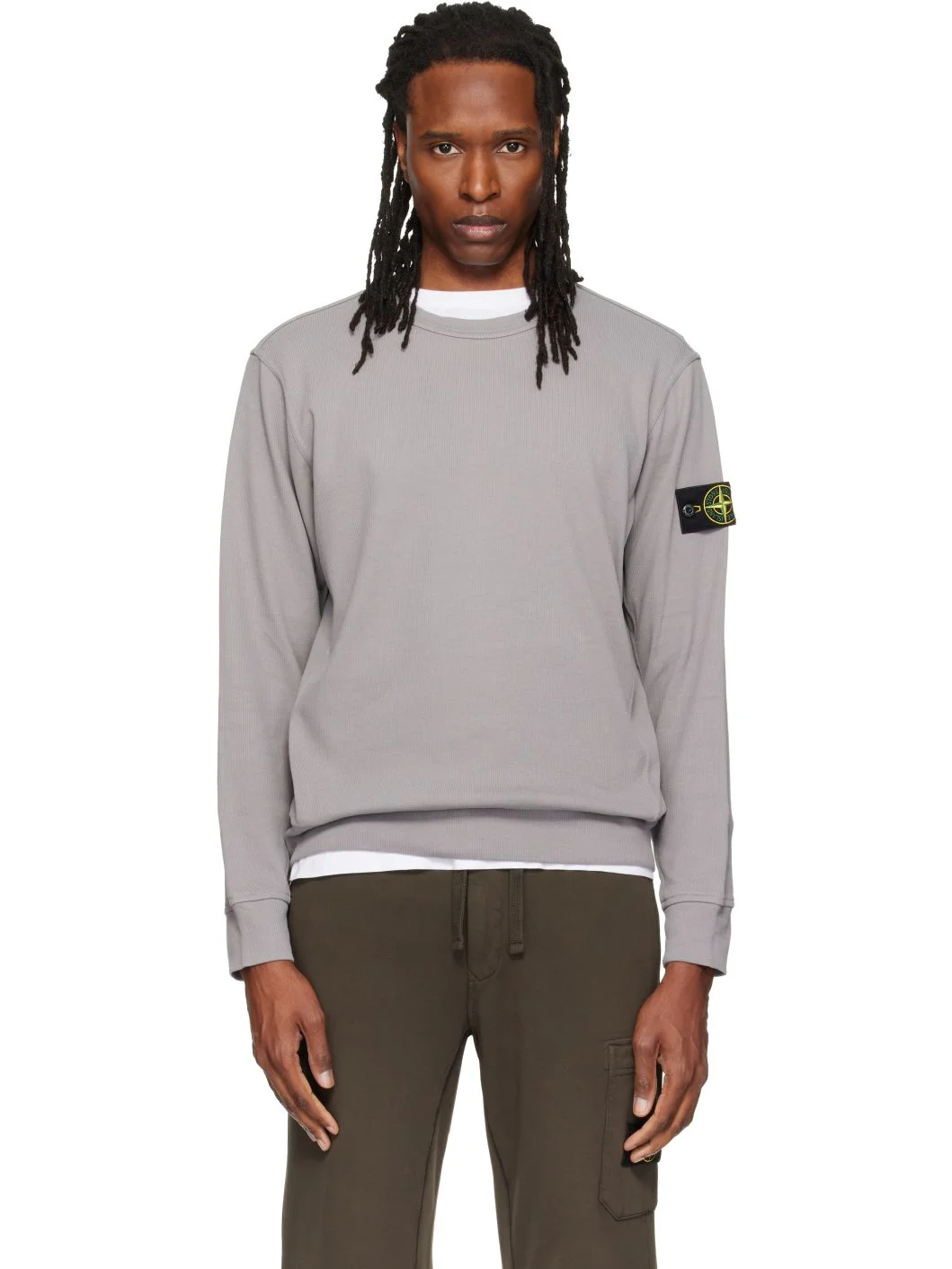 Gray 6100017 Organic Cotton Interlock Sweatshirt - 1