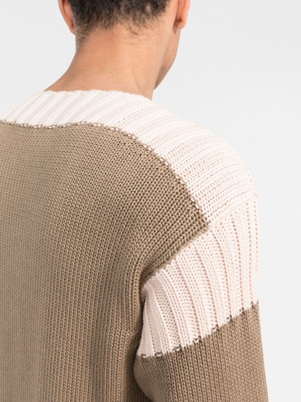 two-tone intarsia-knit jumper - 5