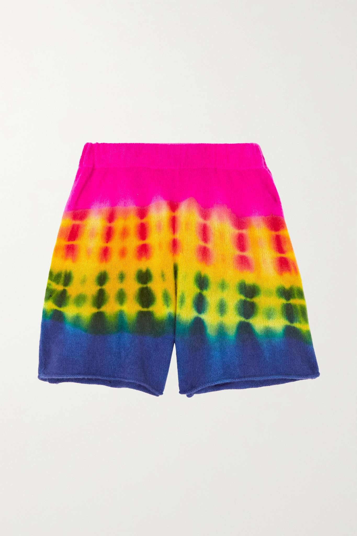 Tie-dyed cashmere shorts - 1