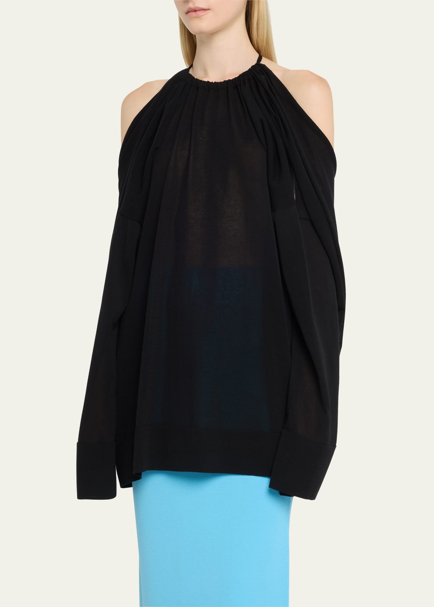 Sandrine Oversized Drawstring Tunic Pullover - 4