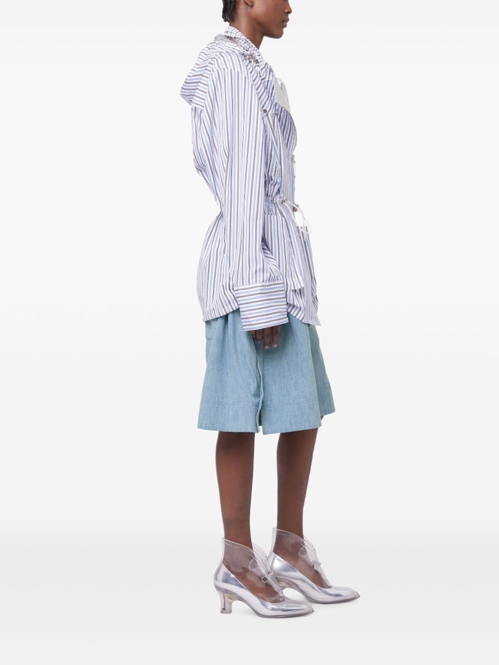 striped hooded jacket - 3