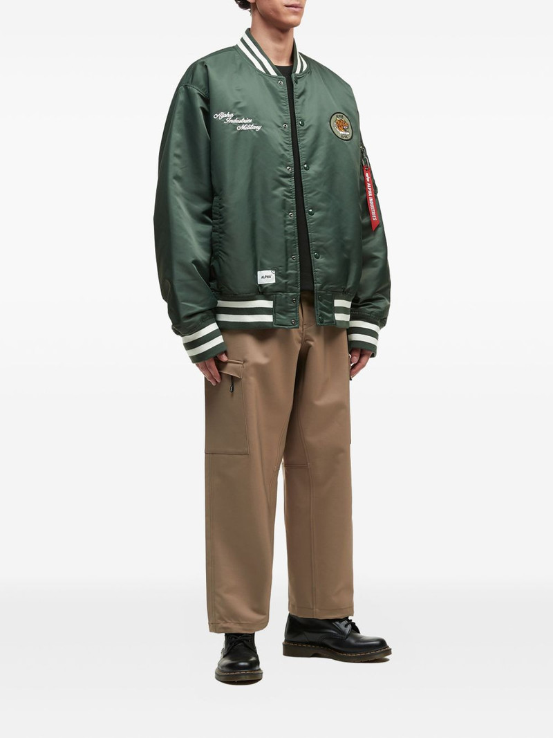 ALPHA INDUSTRIES tiger-patch bomber jacket outlook