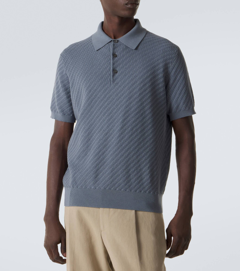 Cotton, silk, and cashmere polo shirt 3