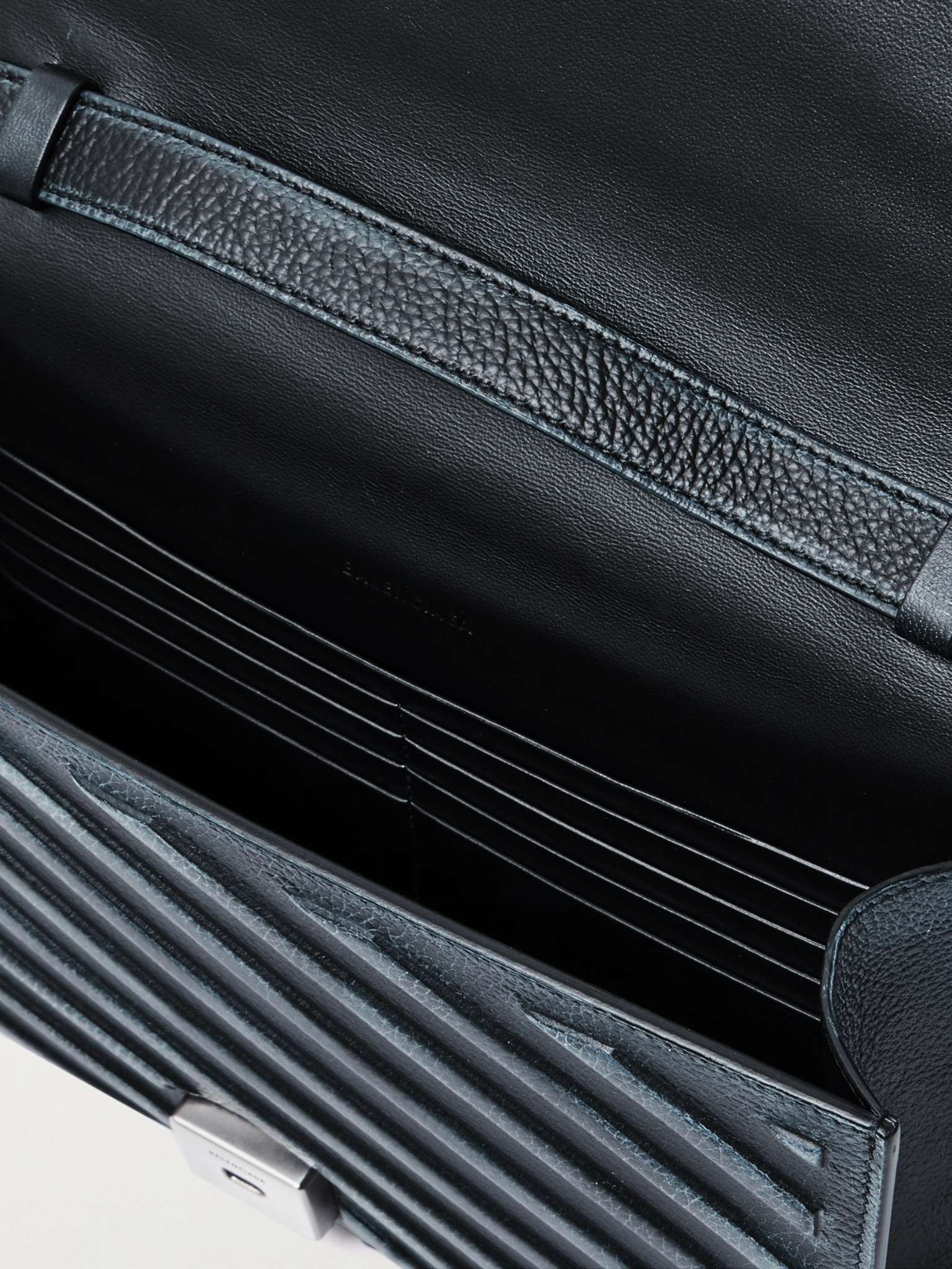 Car Flap Distressed Full-Grain Leather Messenger Bag - 2