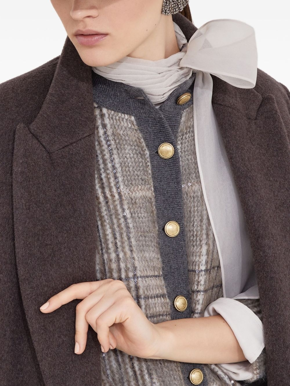 double-breasted belted coat - 4