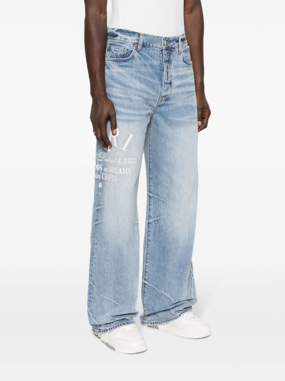 AMIRI Jacquard straight-leg Carpenter Jeans - Farfetch