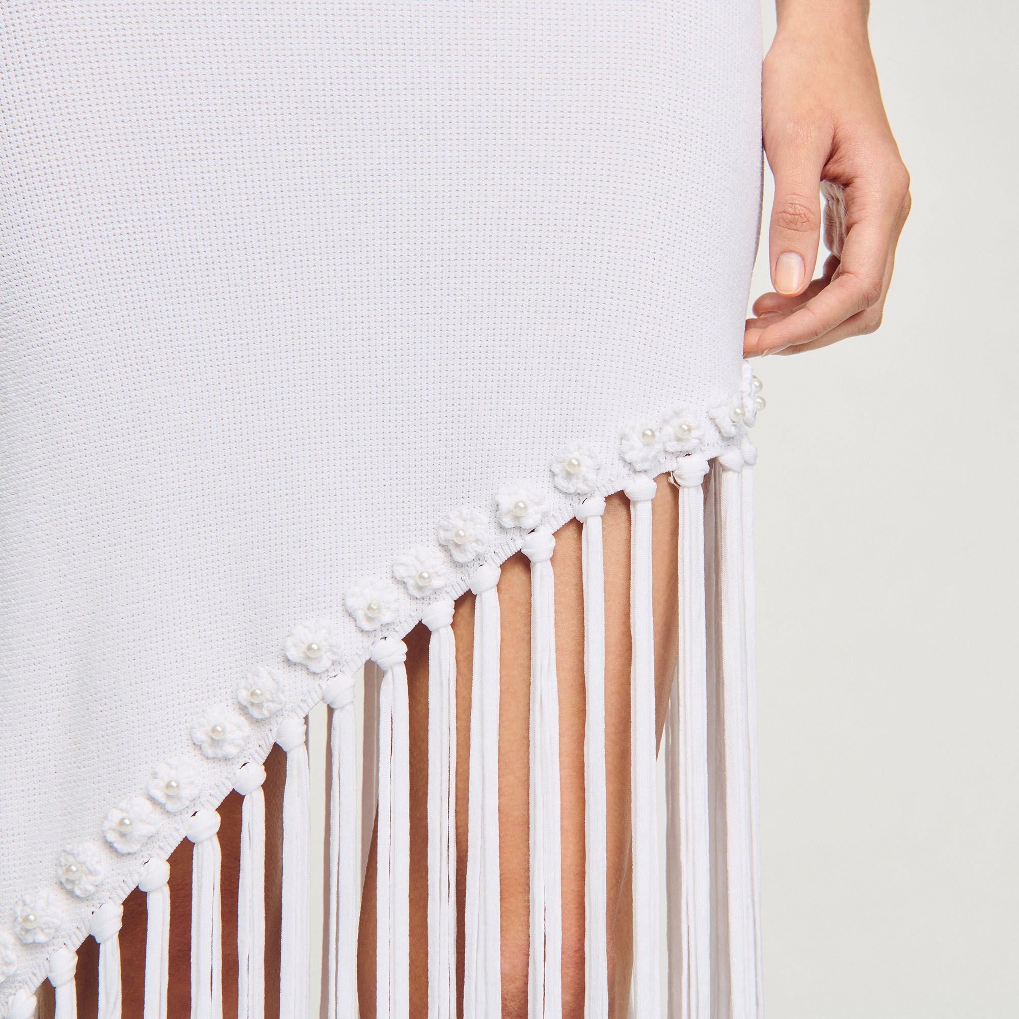FRINGED CROCHET MAXI DRESS - 3