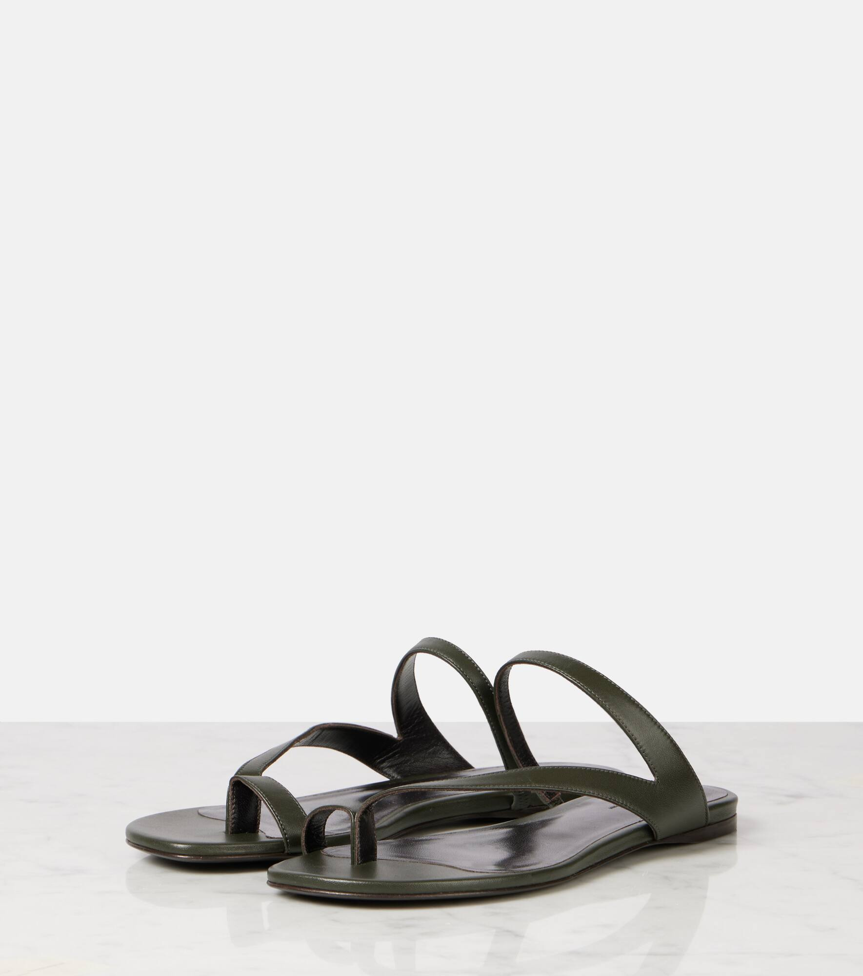 Aimee leather slides - 4