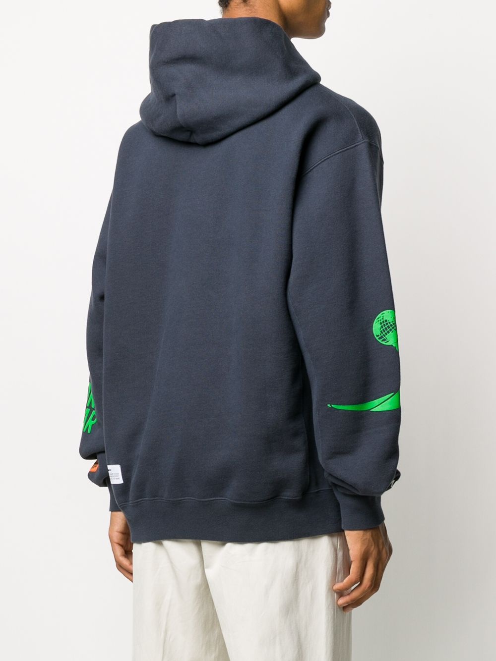 graphic print hoodie - 4