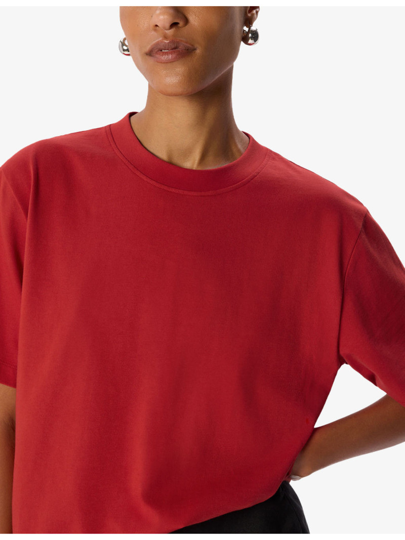 Posie Double-Trim Short-Sleeve Cotton T-Shirt 3