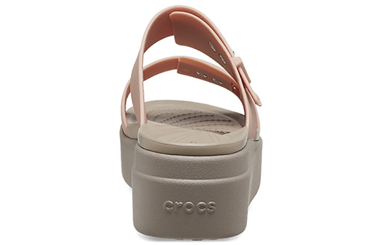 (WMNS) Crocs Pale Blush Brooklyn Sandal 'Brown Beige' 207431-6RL - 6