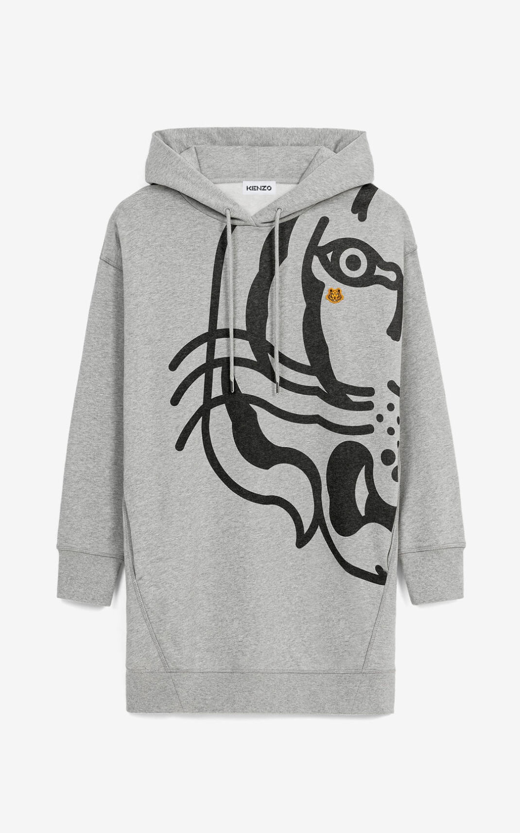 K-Tiger hooded sweater dress - 1