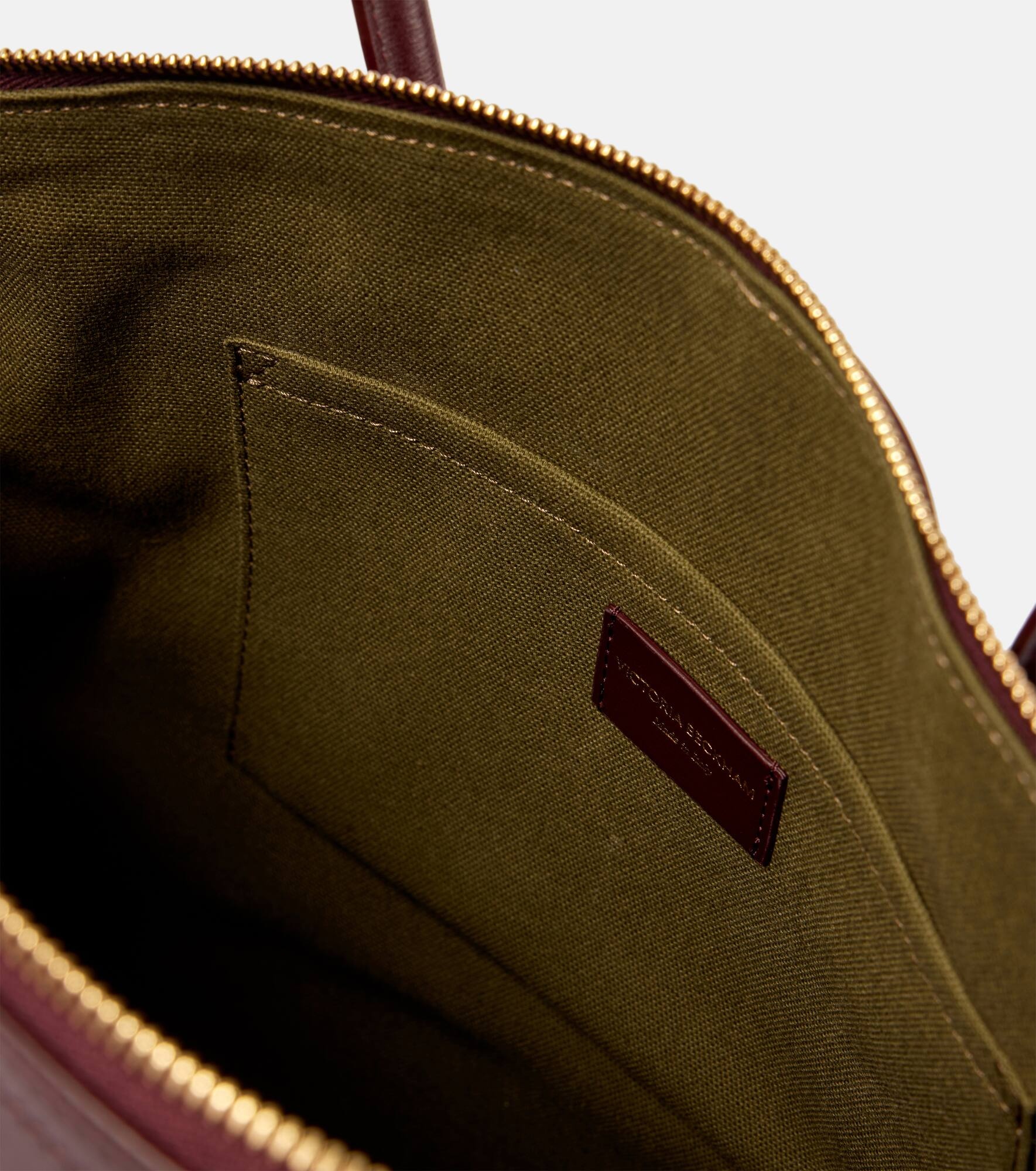 Victoria small leather tote bag - 3