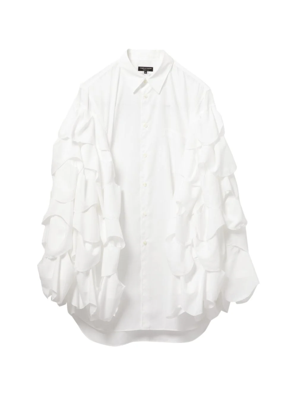 ruffled sleeves shirt - 1