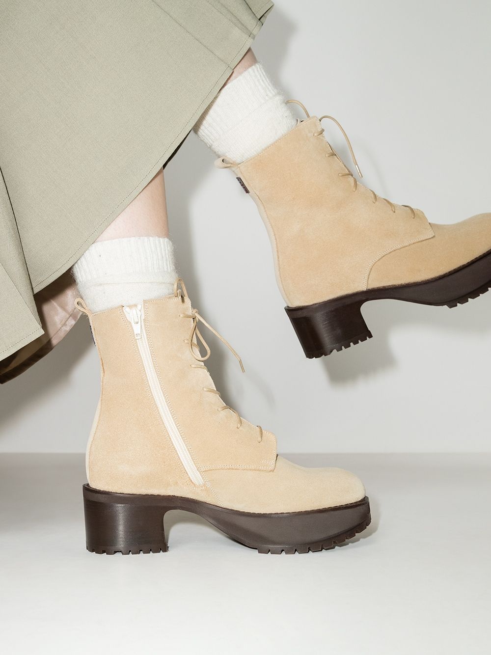 Cobain suede flatform boots - 3