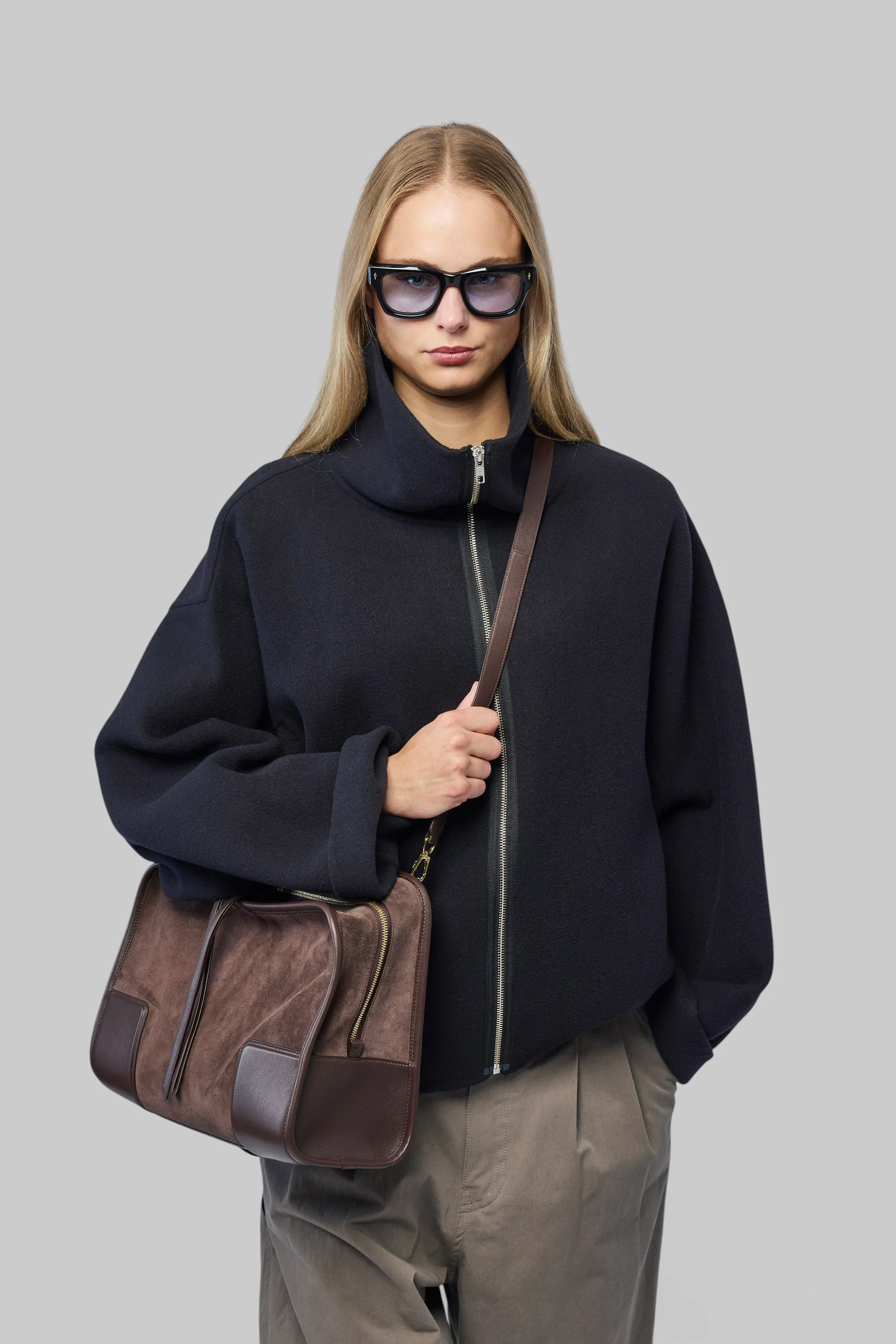Short Zipped Jacket High Neck - 1