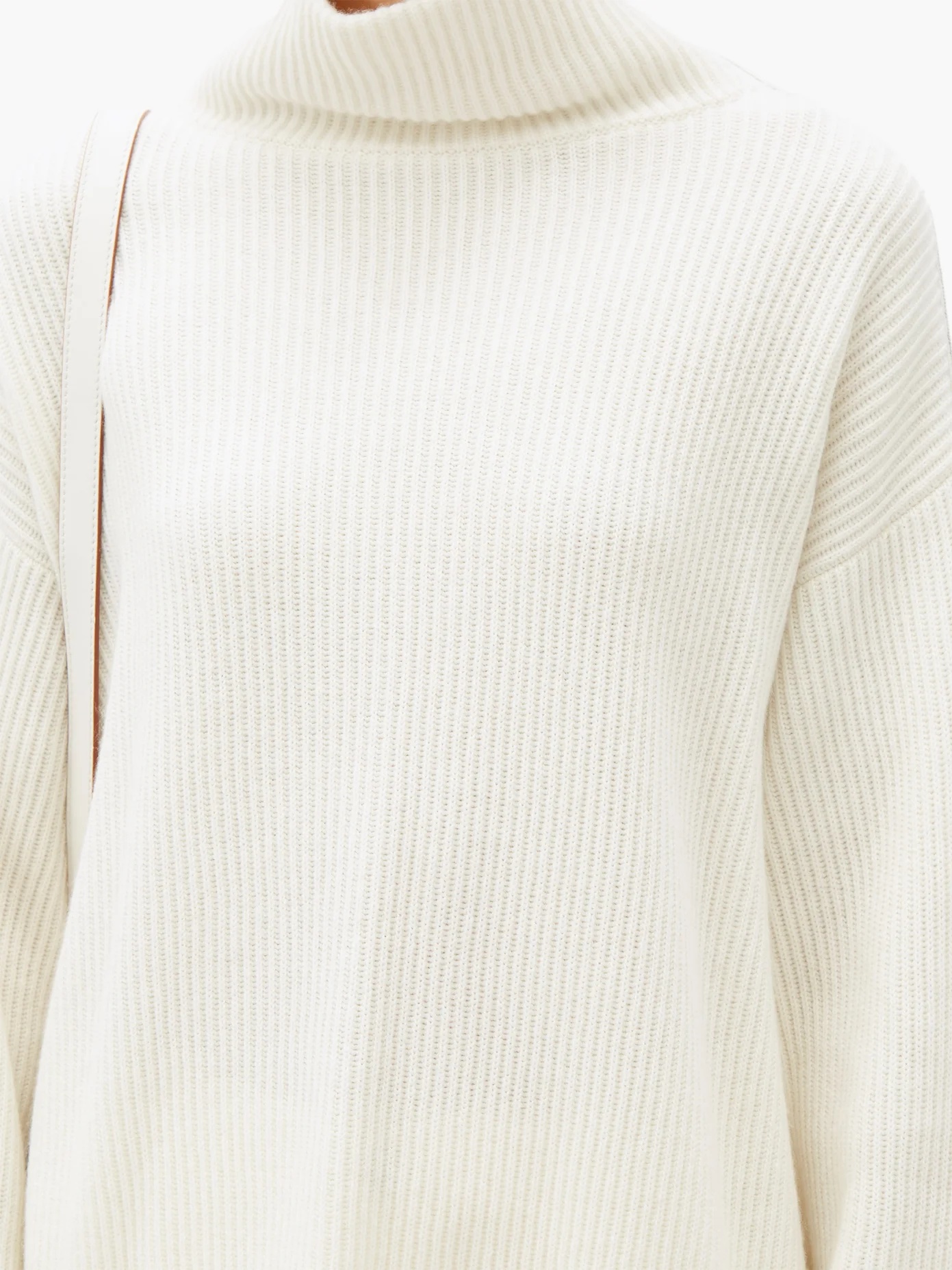 Ball-chain trim cashmere sweater - 4