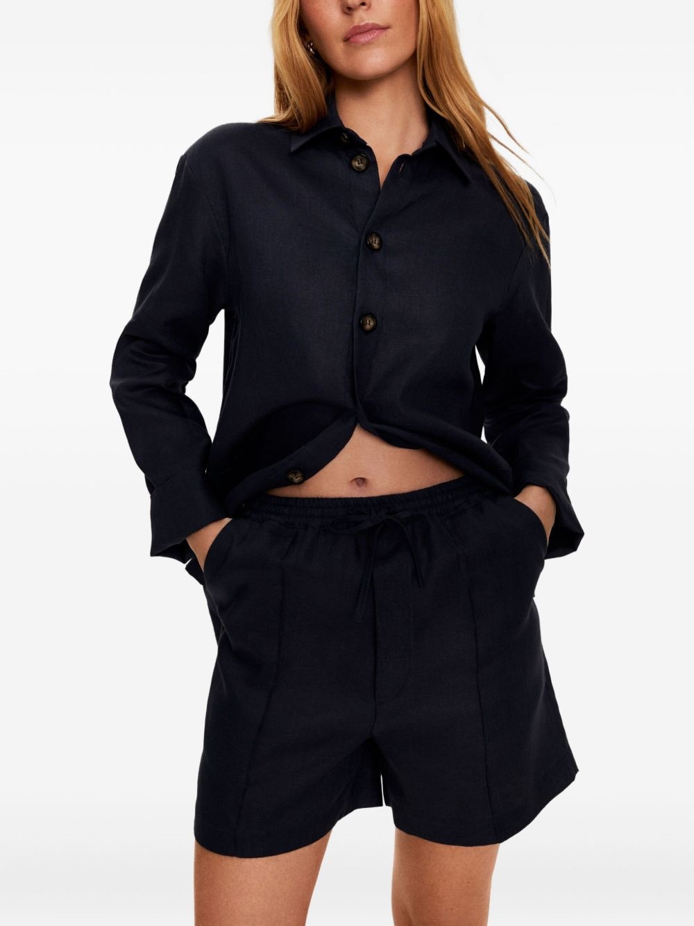 linen shorts - 3