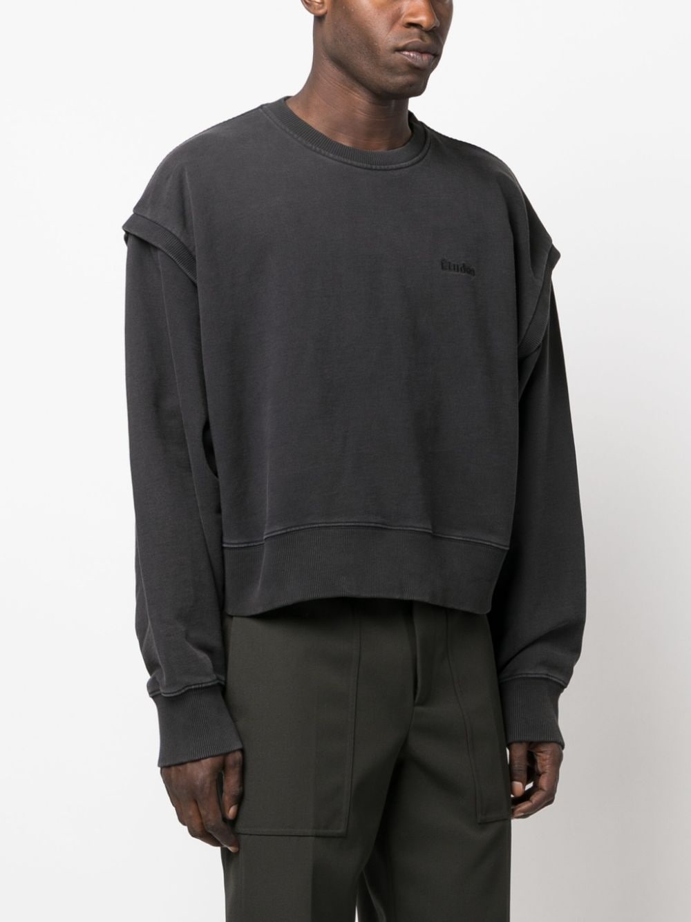 logo-print crew-neck sweatshirt - 3