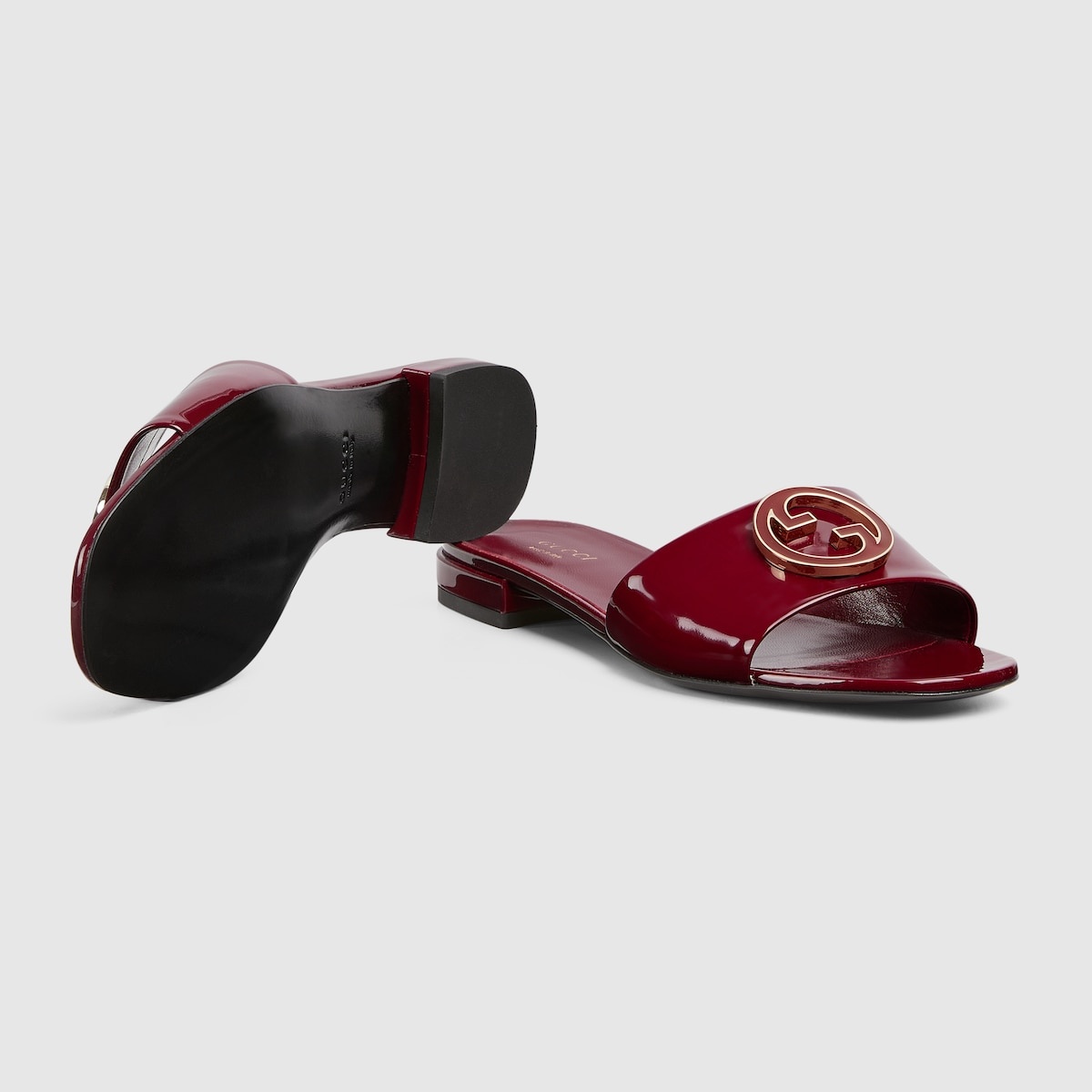Women's Round Interlocking G sandal - 6