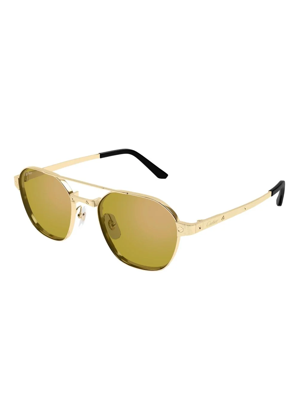 pilot-frame browline sunglasses - 1