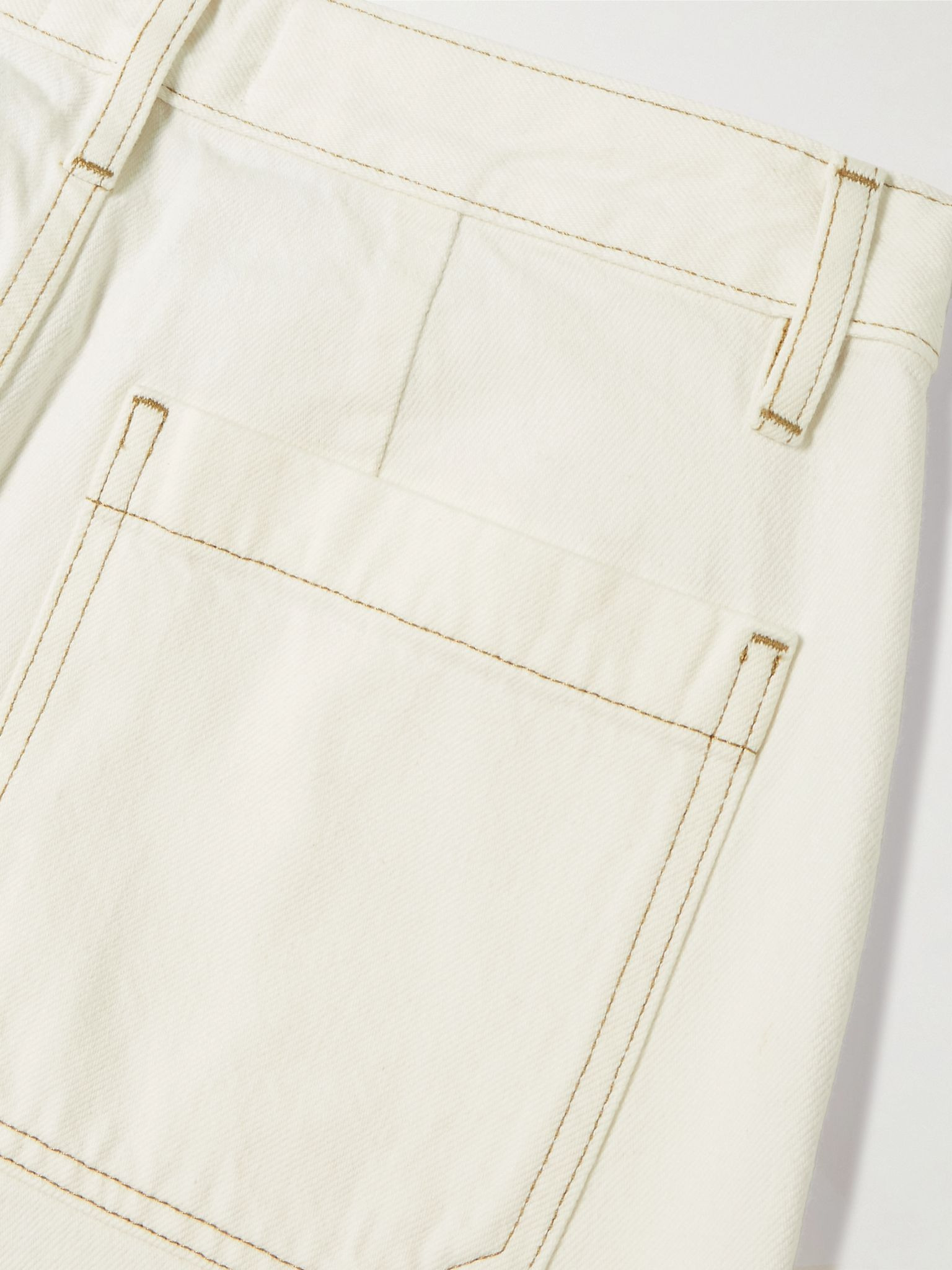 The Utility high-rise straight-leg jeans White - 6