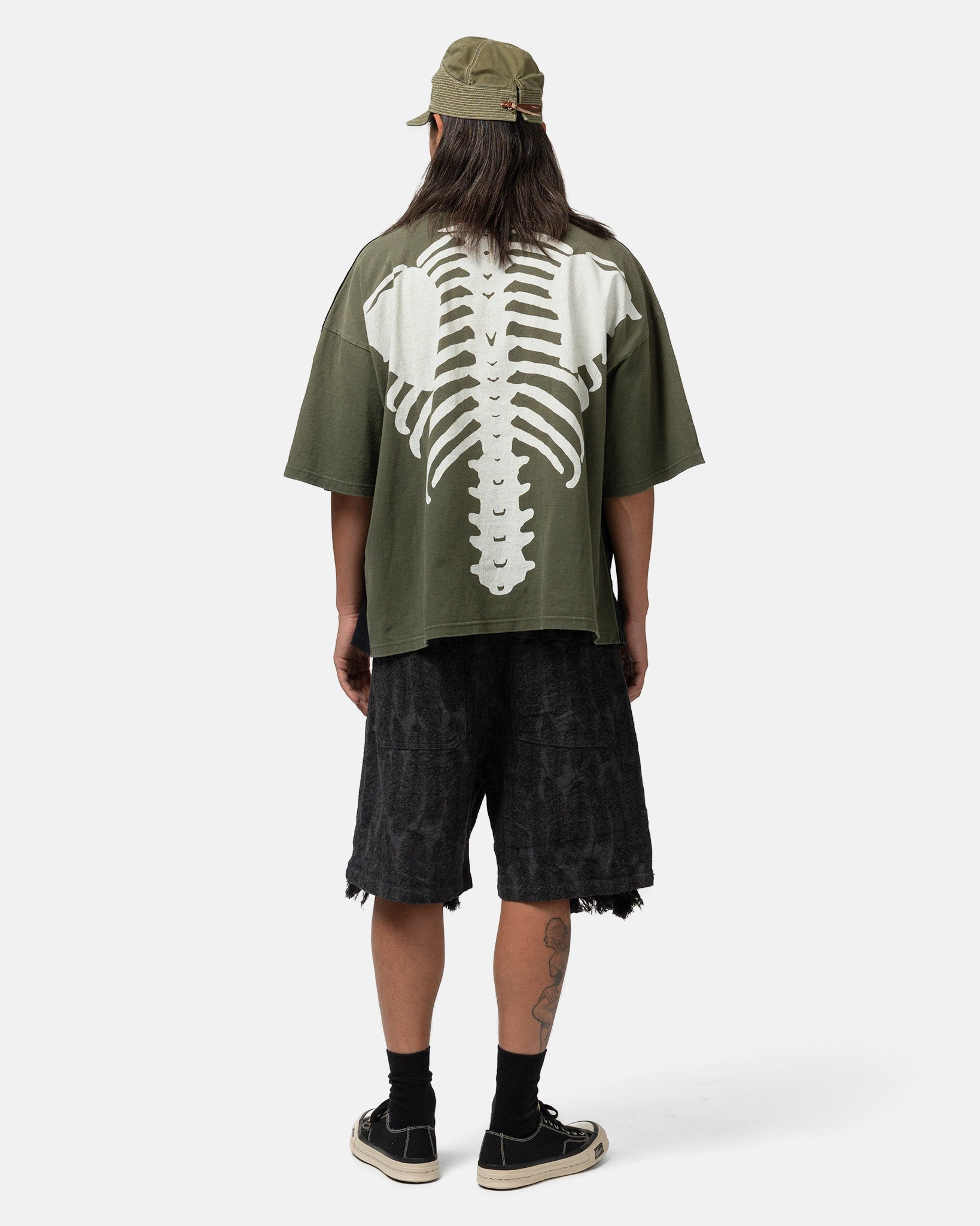 Jersey 2TONES BIG Pocket T (BONE) BLKxKhaki - 3