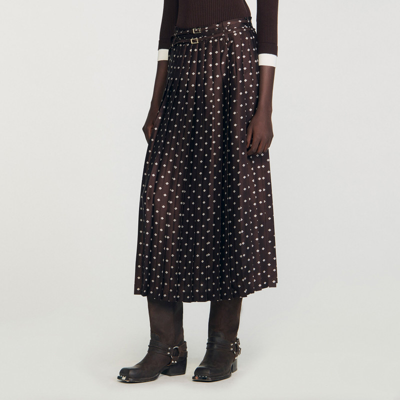 SCARF PRINT MIDI SKIRT 5