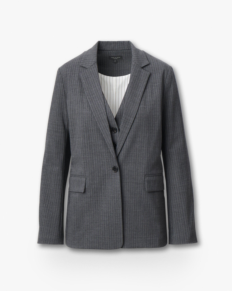 Jennifer Striped Two-in-One Blazer 1