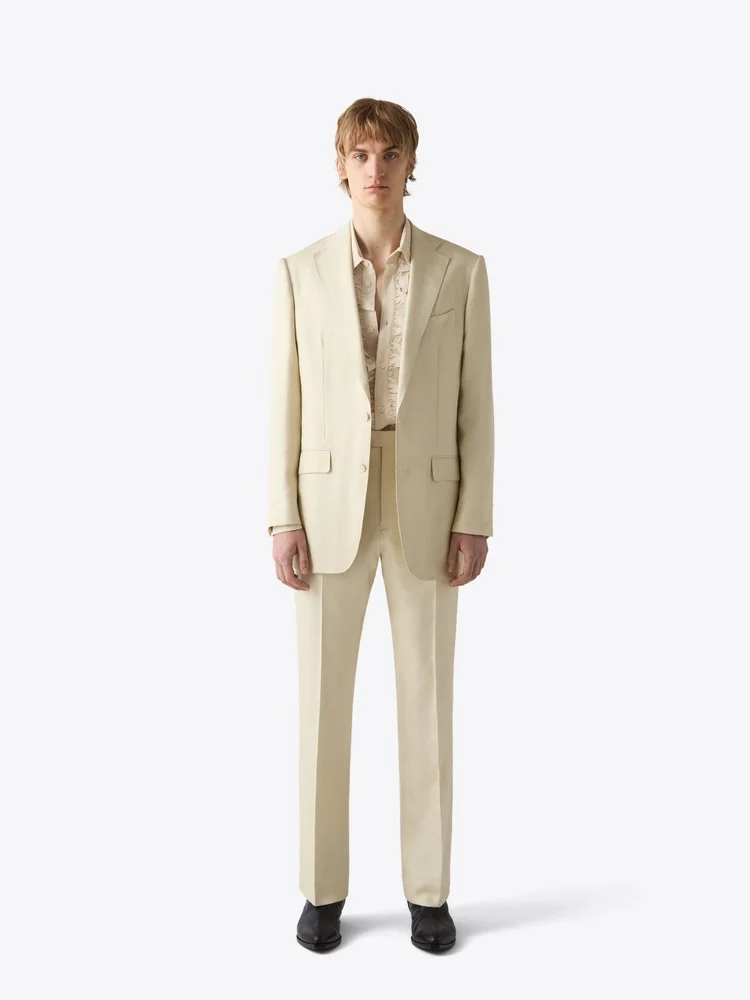 BLAZER 71 CREAM WHITE RAW SILK - 1