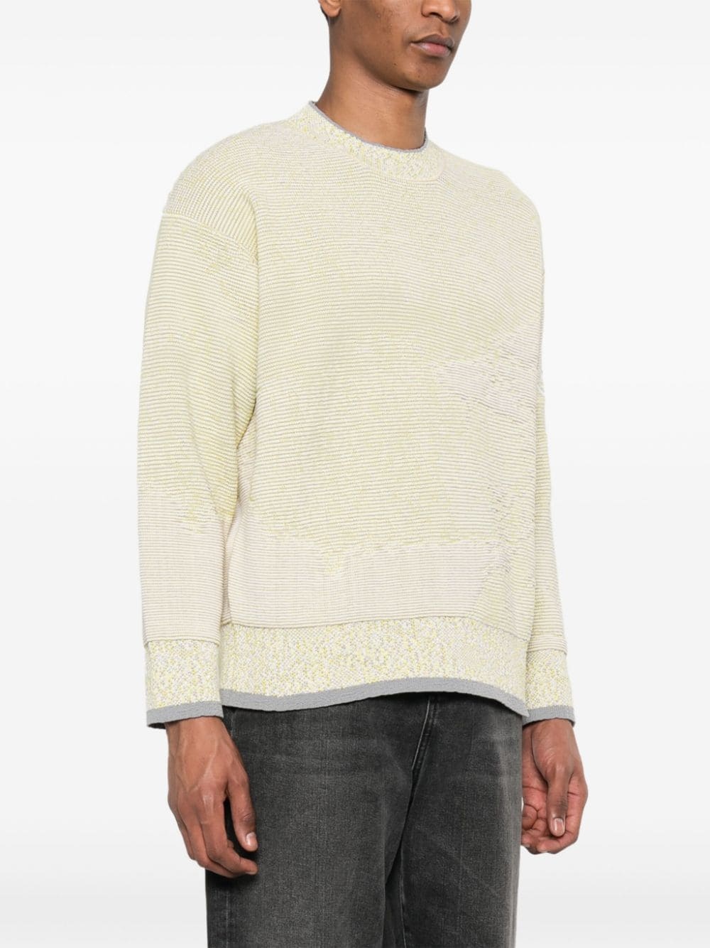 Compass-logo knitted jumper - 3