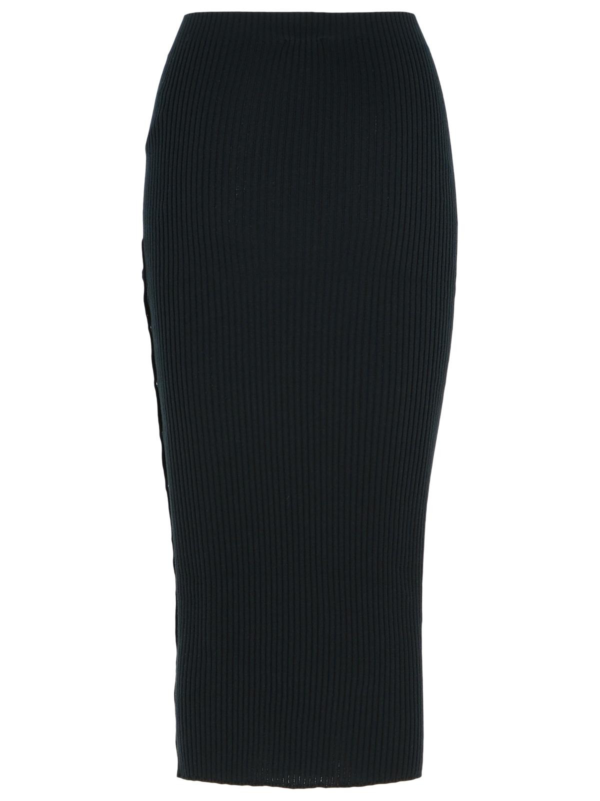 Courreges Black Merino Wool Blend Skirt Women - 3