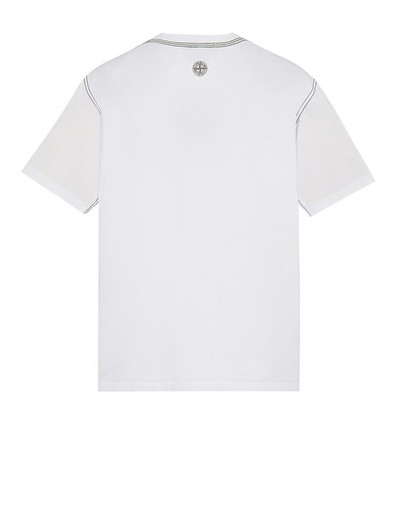 Stone Island 20847 COTTON JERSEY 'INVERSE STRIPE ONE' PRINT_GARMENT DYED WHITE outlook