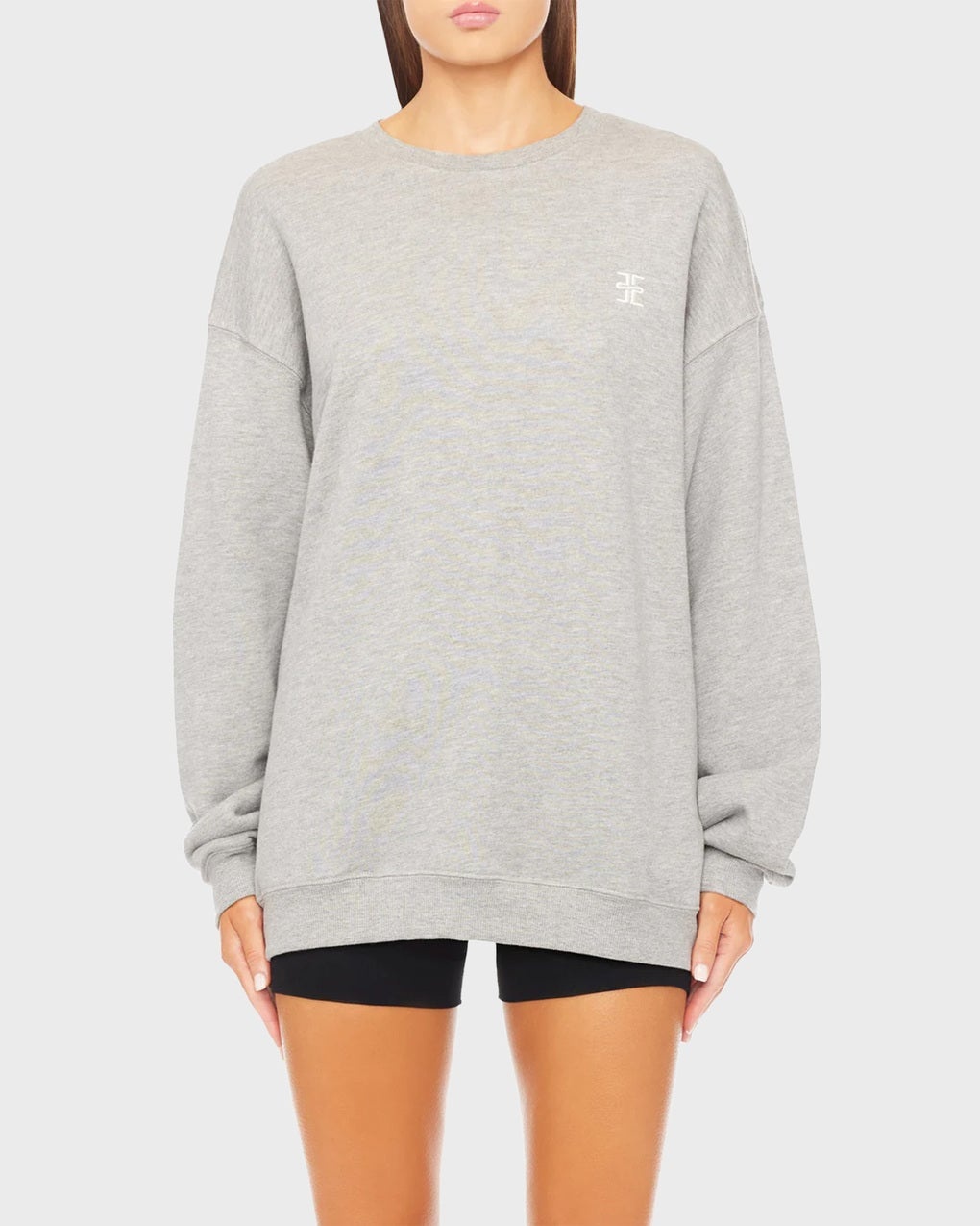 Sweatshirt Oversized Crewneck  Heather - 3