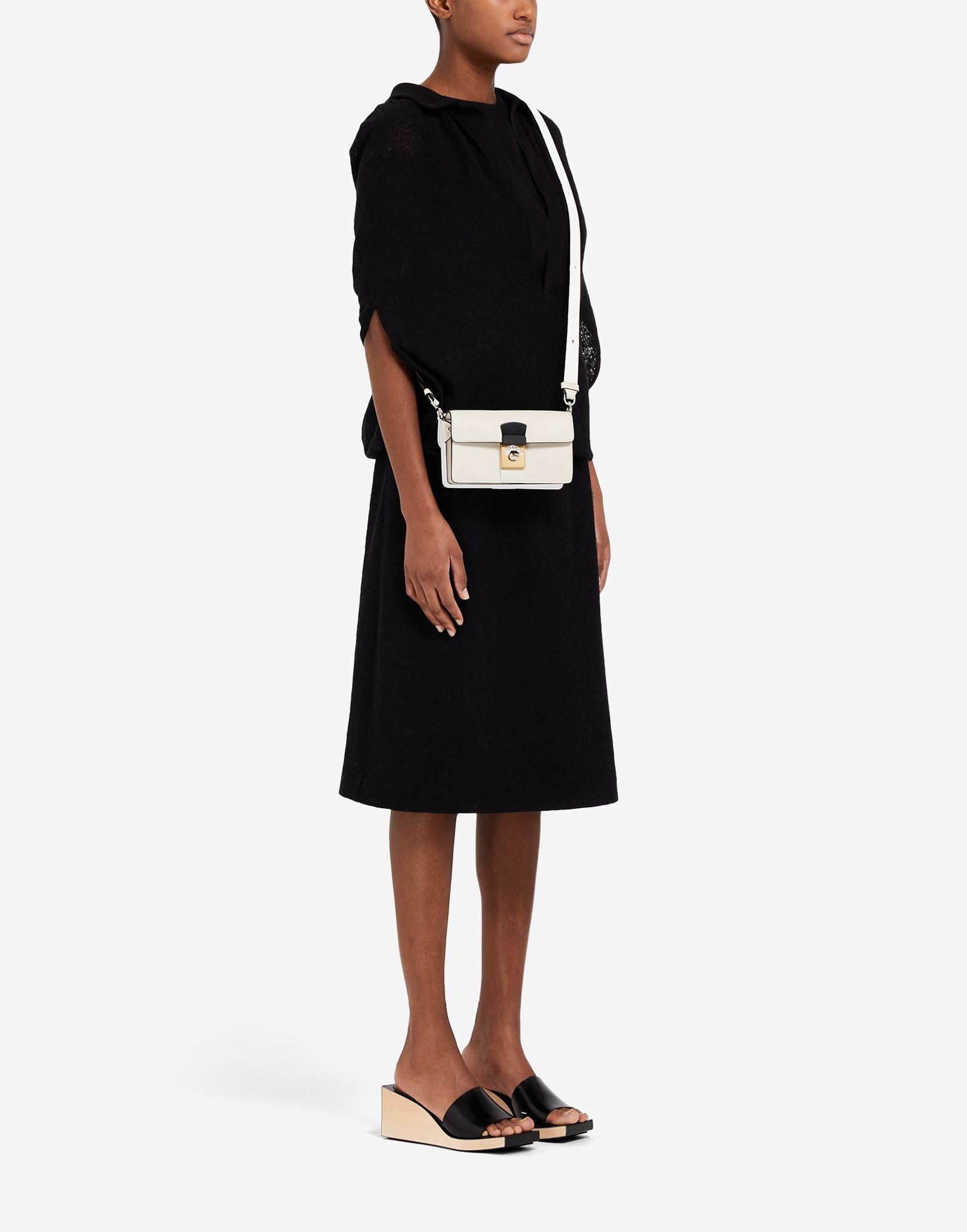 New Lock mini double flap clutch bag - 6