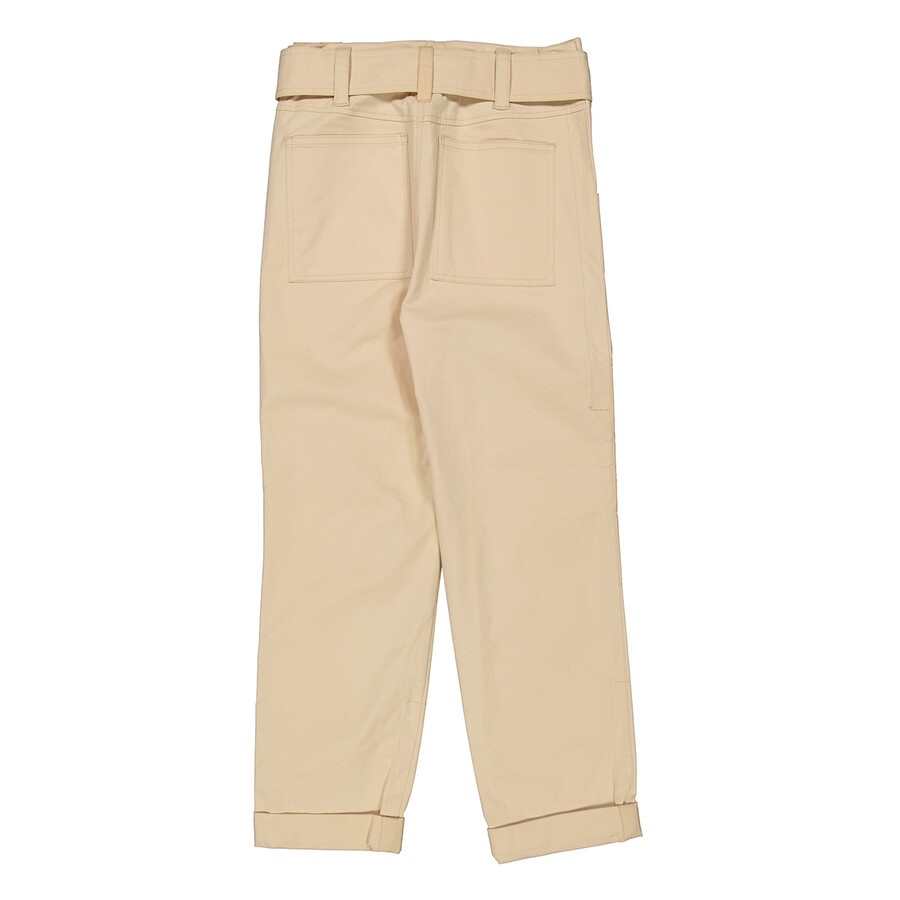 Proenza Schouler Ladies High Waisted Utility Belt Pants in Beige - 2