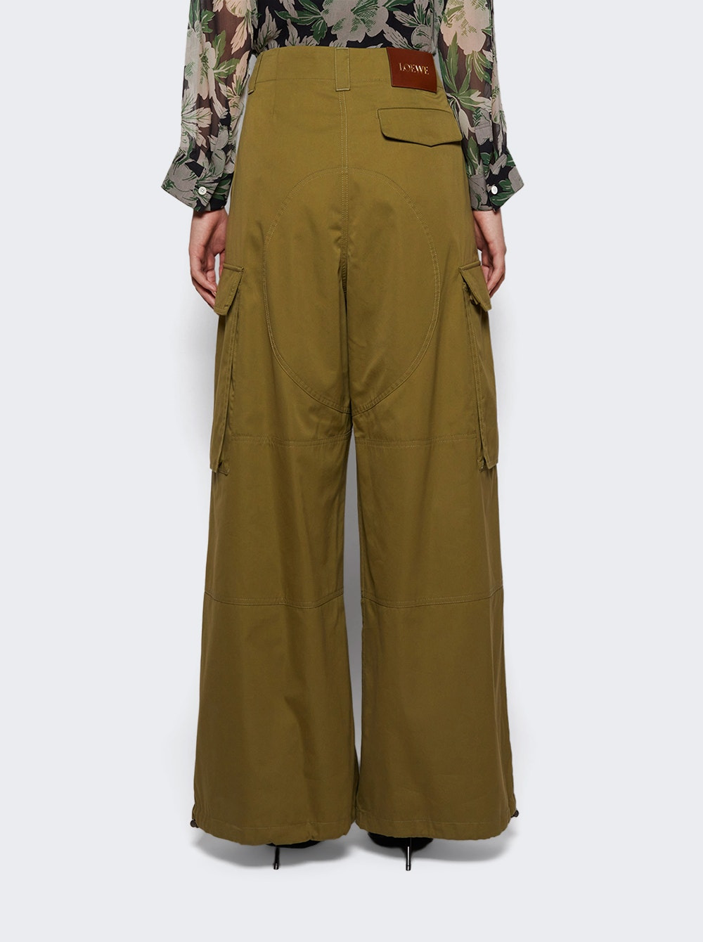 Cargo Trousers Khaki Green - 4