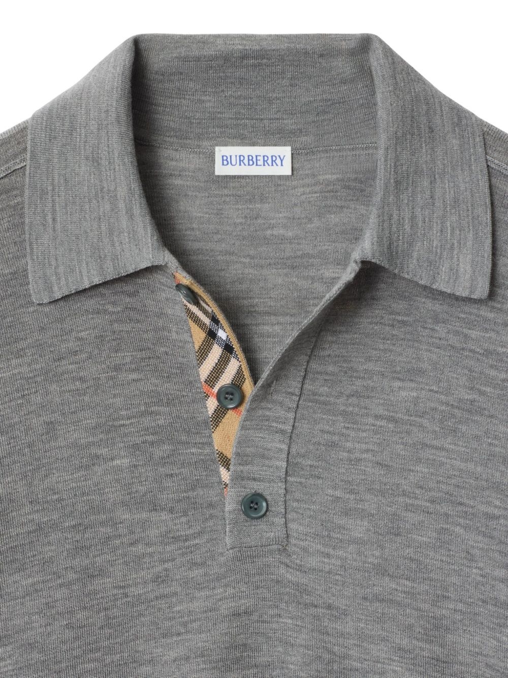 wool polo shirt - 2