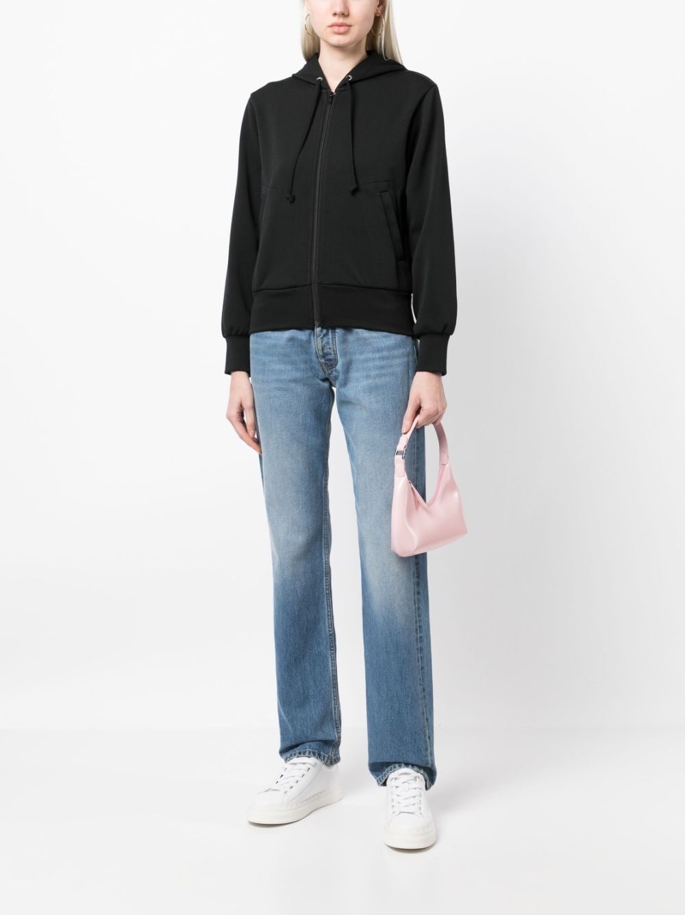 logo-appliquÃ© zip-up hoodie - 2