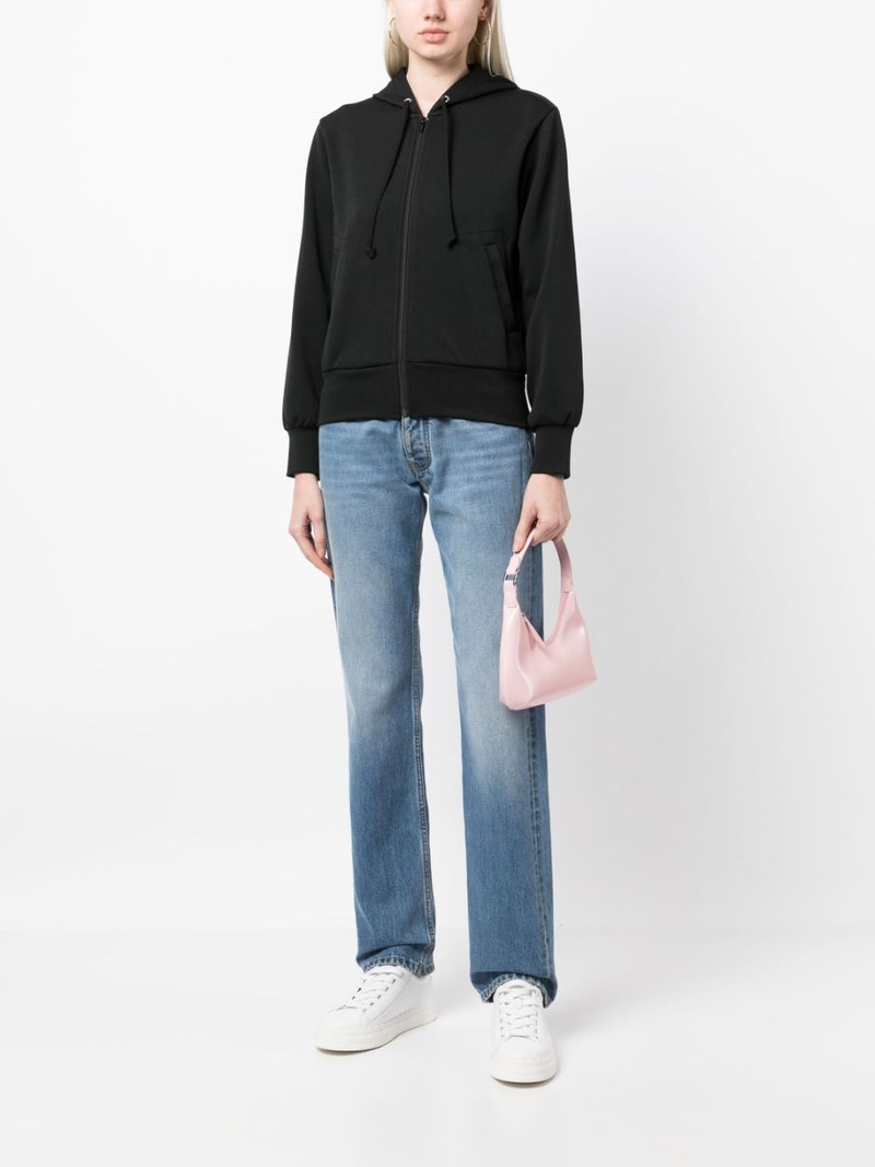 Comme des Garçons PLAY logo-appliquÃ© zip-up hoodie outlook