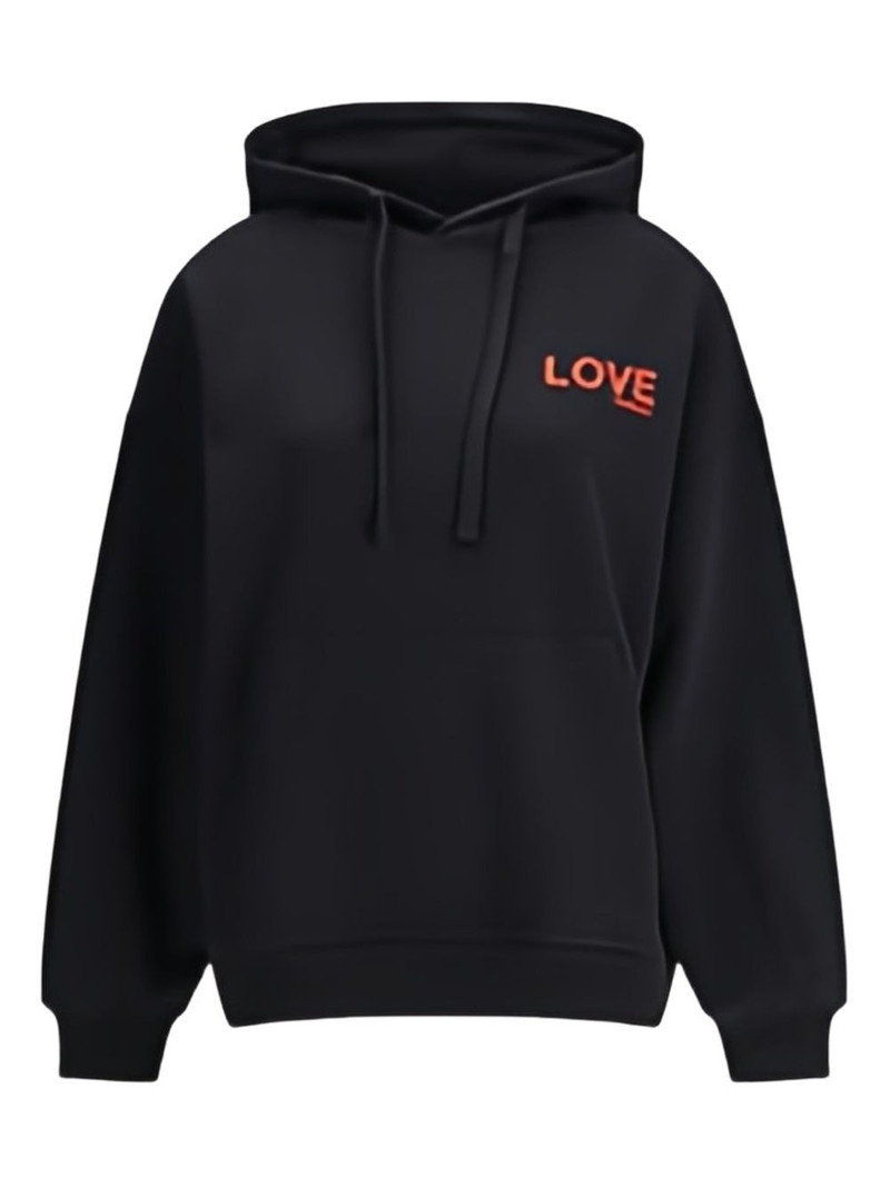 kissing angels love print hoodie 1