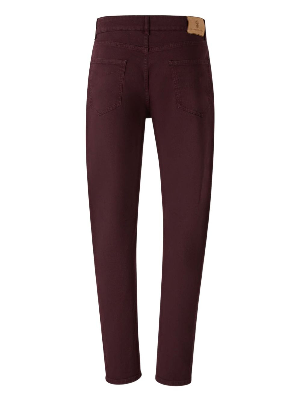 embroidered-pocket jeans - 2