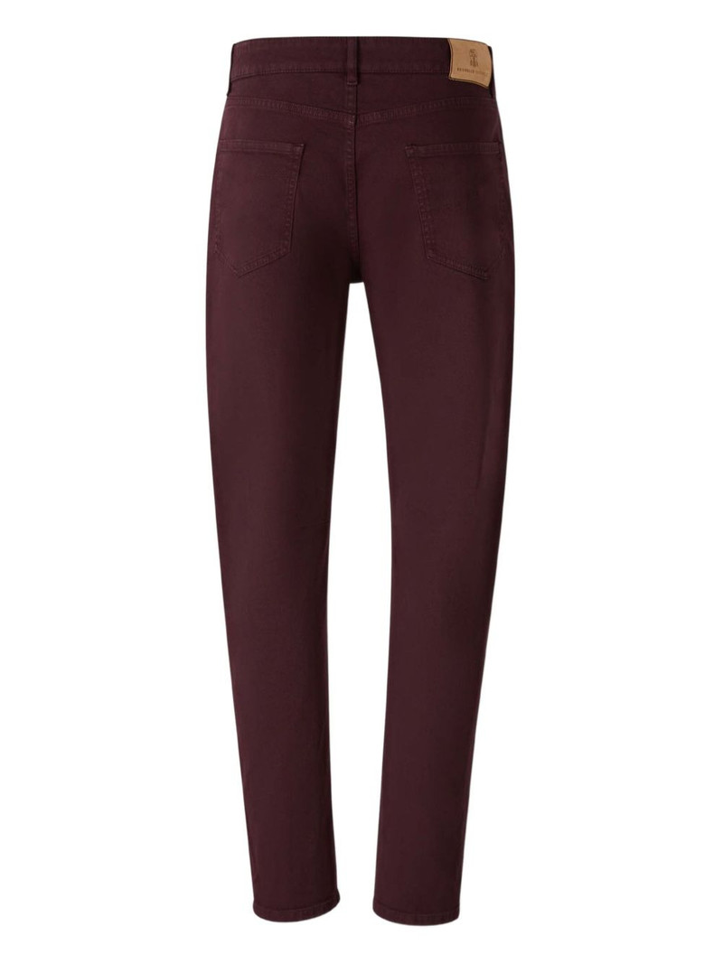 Brunello Cucinelli embroidered-pocket jeans outlook