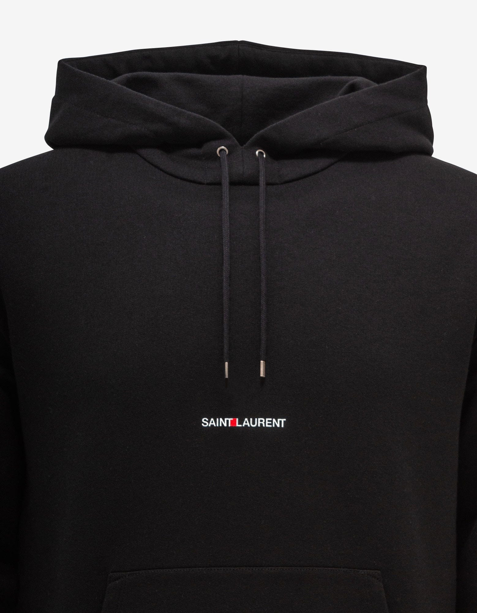 Saint Laurent Black Logo Print Hoodie - 3