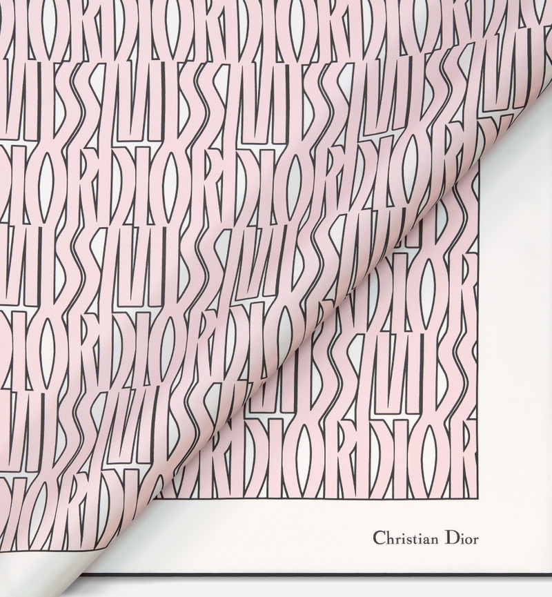 Miss Dior Allover 90 Square Scarf 7