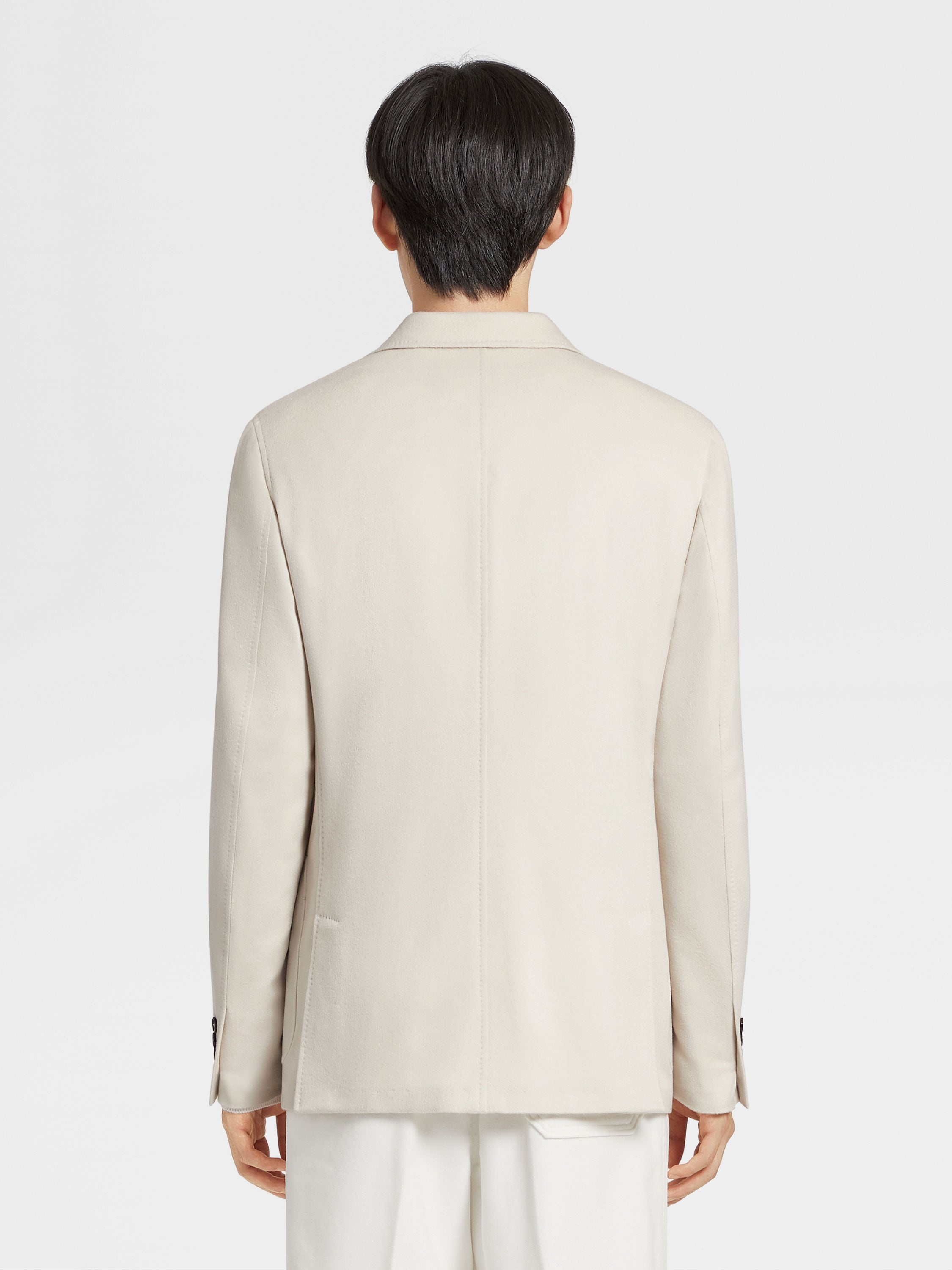 WHITE OASI CASHMERE SHIRT JACKET - 5