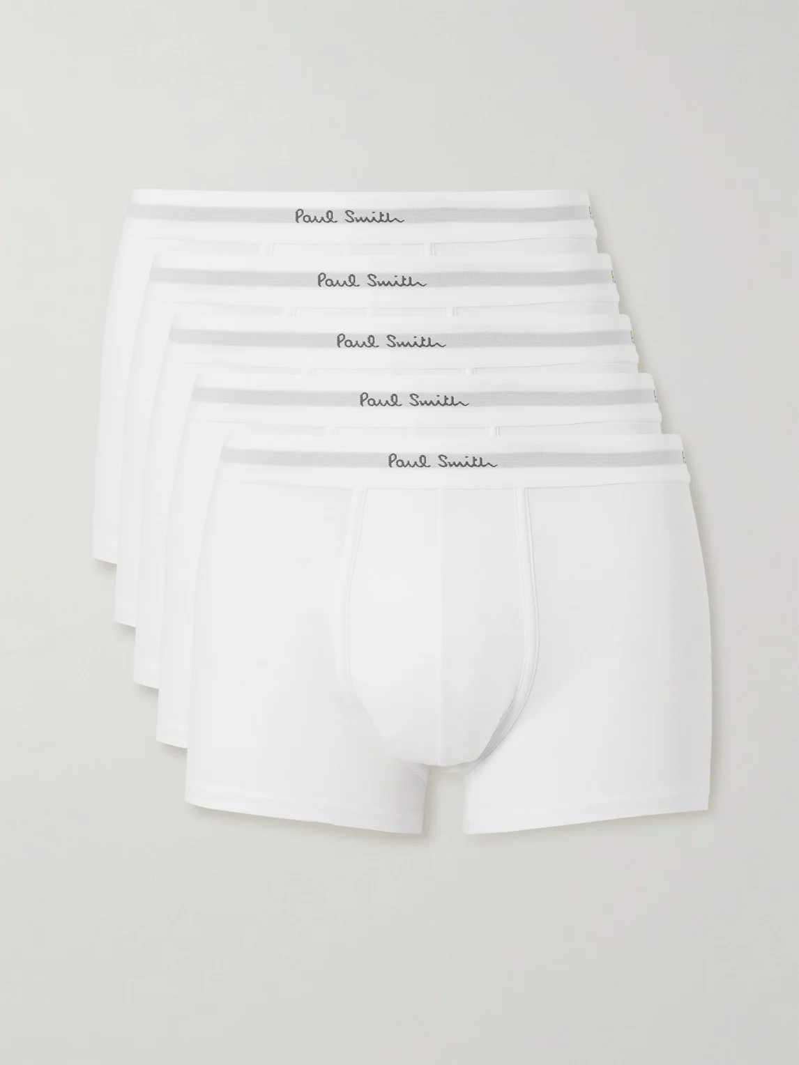 Five-Pack Stretch Organic Cotton-Jersey Boxer Briefs - 1