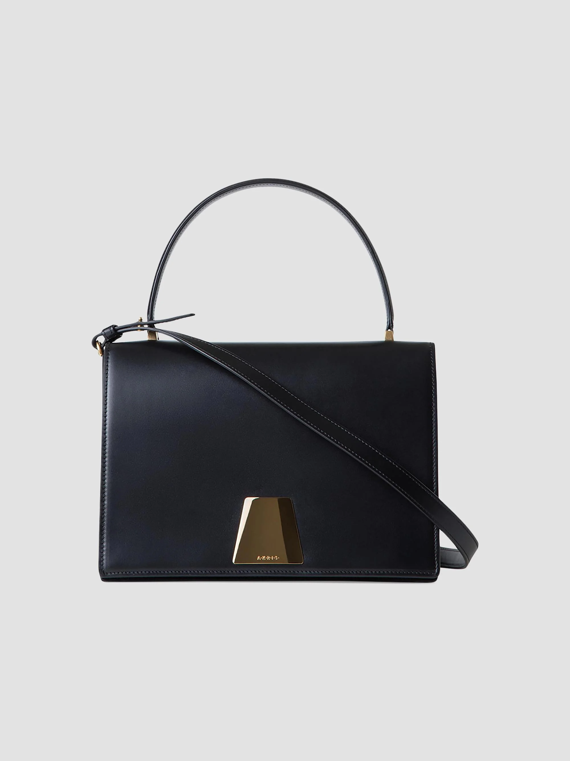 Women's Alice Leather Top Handle Bag - Black - 1