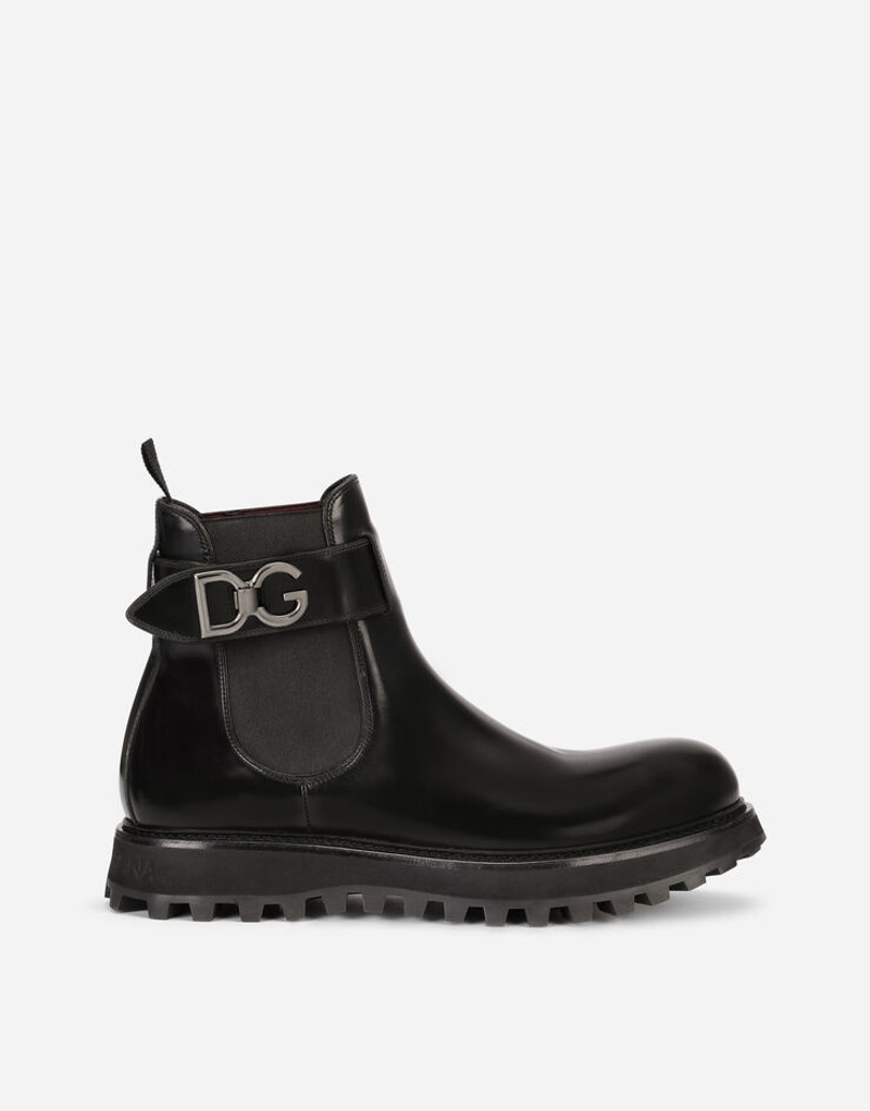 Brushed calfskin ankle boots with extra-light sole - 1