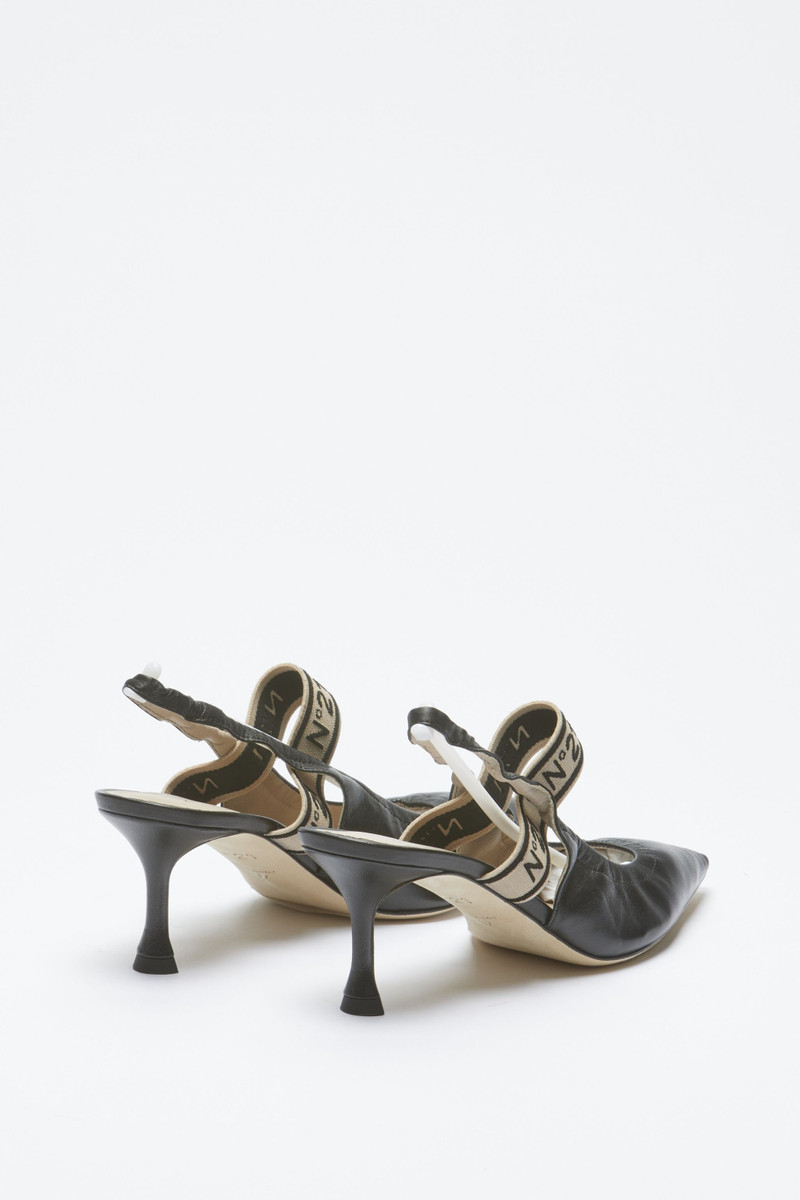 N°21 LEATHER SLINGBACK PUMPS outlook